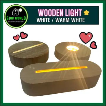 Led Light Bases Acrylic Led Lamps, Wooden Stand Led Light