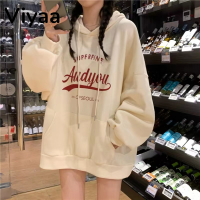 Viyaa เสื้อฮู้ด เสื้อแขนยาวอบอุ่น หลวมและสบาย สบายๆ ล้ำสมัย สไตล์ แฟชั่น WWY2390A0Q 41Z231011