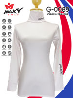 เสื้อบอดี้ฟิตกันแดดกลิตเตอร์เงา(คอเต่า) ยี่ห้อ MAXY GOLF(รหัส G-0089 กลิตเตอร์-เนื้ออ่อน)