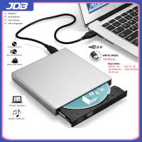 JDB ไดรฟ์ออปติคัลภายนอก USB 3.0,ไดรฟ์ต่อภายนอกบางพิเศษ DVD CD RW Burner ไดร์ฟเครื่องเล่นแปรง USB3.0ออปติคอลไดรฟ์เหมาะสำหรับแล็ปท็อปเดสก์ท็อป All-In-One เครื่องติดตั้งซีดีอเนกประสงค์แล็ปท็อปเดสก์ท็อป Windows /Mac