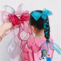 New Girls Long Ribbon Cute Hair Clips Hair Accessories bow Headbands Ponytail Fixed Hairpins Princess Braided Hair Headdress Hair Accessories