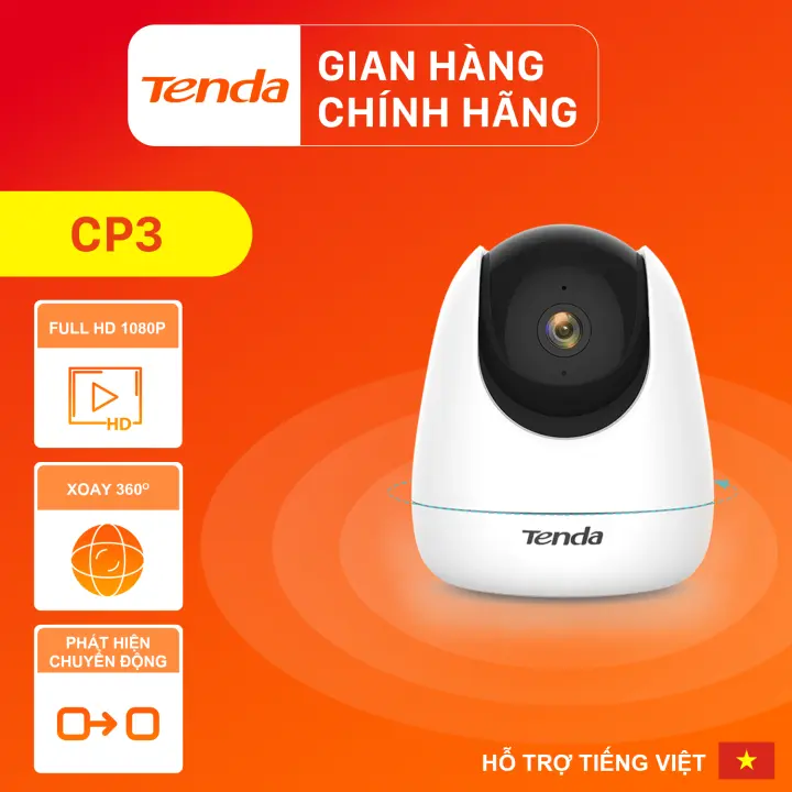 Camera IP Wifi Tenda CP3 Full HD 1080P 360° – Hãng phân phối chính thức – Tenda ,SKU : 1315050383_VNAMZ-5180391829 >>>🇻🇳 Top1Vietnam 🛒>>> lazada.vn 🇻🇳🇻🇳🇻🇳🛒🛍🛒