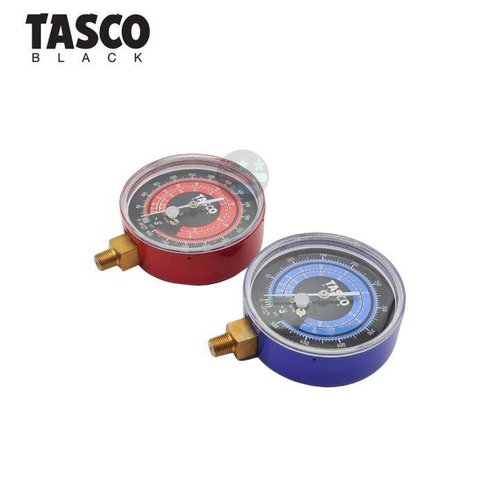 tasco-black-หัวเกจ์-วัดน้ำยาแอร์-tb14hn-tb14ln-tb12ln-tb12hn-ขนาด-80มิล-เกลียว-1-4-ใช้ได้ทุกน้ำยา-อะไหล่-วัดน้ำยา