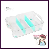 กล่องจัดเก็บในตู้เย็นแบบแบ่งช่องซ้อนได้ L KECHSTACKABLE REFRIGERATOR STORAGE BOX WITH COMPARTMENTS KECH L **ลดราคาจัดหนัก **