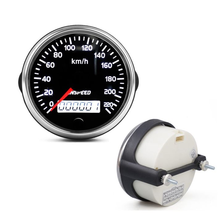 cnspeed-universal-speedometer-12v-24v-odometer-85mm-220km-h-for-car-motorcycle-lcd-tachometer