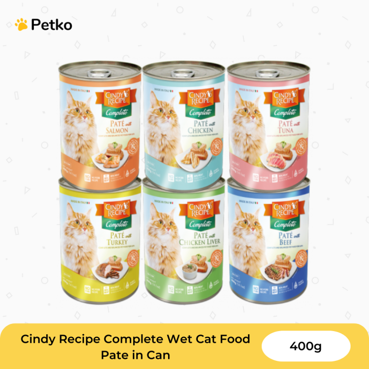 Cindy's Recipe Complete Pate Wet Cat Food in Can 400g | Lazada PH