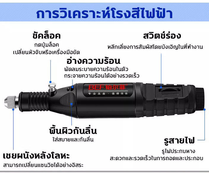 แถมเครื่องมือ25ชิ้น-boerfei-สว่านเล็ก-ขัดเงา-แกะรูปสลัก-กำจัดสนิม-เจาะ-ตัด-ด้วยเพียงแค่มุกเดียวสามารถทำสำเร็จ-เจียร์ไฟฟ้า-เครื่องมือแกะสลัก-เครื่องเจียรไฟฟ้า-หินเจียร-สว่านไฟฟ้าเล็ก-เครื่องเจียร์สายอ่