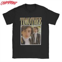 Mens Timothee Chalamet T Shirts Pure Cotton Clothes Vintage Tee Shirt Gift Idea Tshirts 100% cotton T-shirt