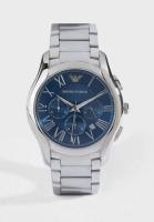 นาฬิกาข้อมือผู้ชาย ARMANI Chronograph Blue Dial Silver ToneStainless Steel Bracelet Men Watch AR1108