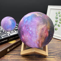 Dropship 3D Printed Star Moon Lights Colorful Rechargeable Touch Night Lamps Home Decor Creative Gift USB LED Night Light