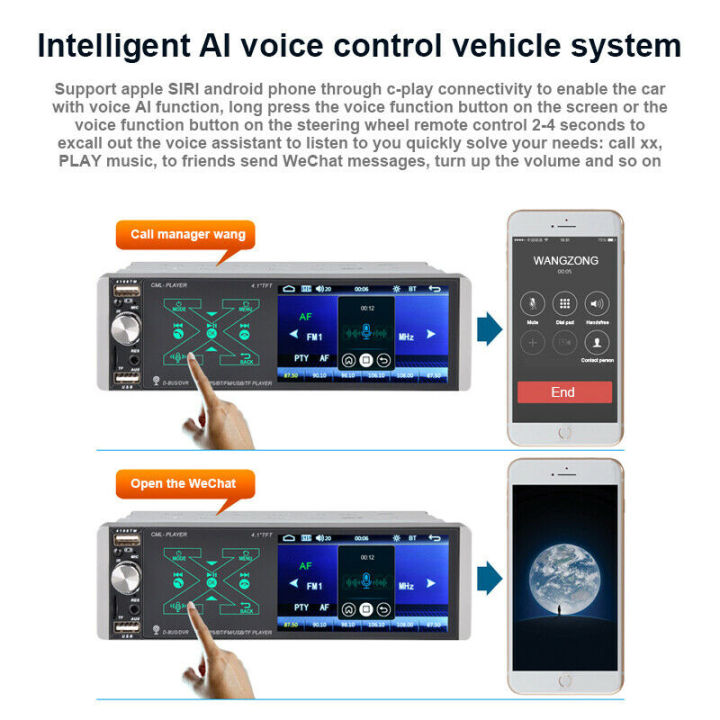 4-1-inch-car-stereo-bluetooth-5-0-fm-ai-voice-aux-mp5-player-touch-siri-1-din-car-radio-mirror-link-mic-steering-wheel-control