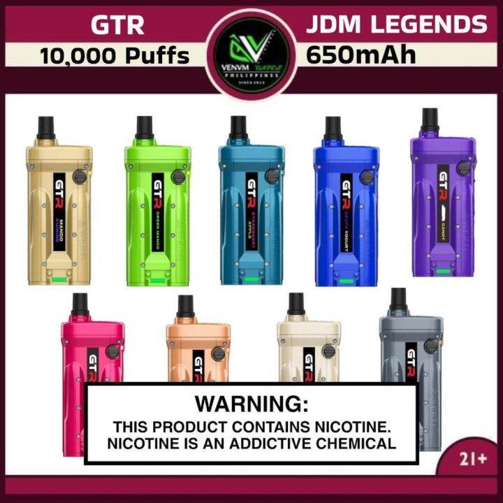 Vape [DISPOSABLE]Werti GTR 10000 Puffs 600mah | Lazada PH