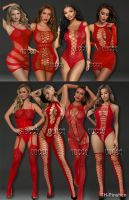 【jw】№☃  crochet Fishnet Bodystockings Babydoll tassels Chemises Teddies Bodysuits dress for sex