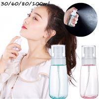 30/60/80/100ml Travel Portable Plastic Spray Bottle Alcohol Cosmetic Bottle Mini Sprayer Refillable Bottle Toner Spray Atomizer Travel Size Bottles Co