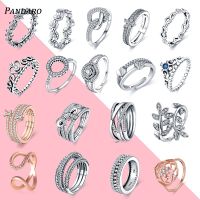 [HEME LL] Pandaro Original 925 Sterling Silver Ladies Rings Fit Pandora Jewelry Match Luxury Woman Ring Rings For Teens DIY Jewelry