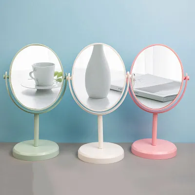 Desktop Beauty Mirror Portable Makeup Mirror Girls Dressing Table Mirror Princess-style Makeup Mirror Rotatable Makeup Mirror