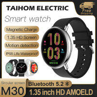 2022 TAIHOM M30สมาร์ทนาฬิกาผู้หญิงกีฬาสมาร์ทนาฬิกา1.35นิ้ว Full Touch Screen DIY วอลล์เปเปอร์ IP68 Waterpoor หน้าจอยกมือ Bright