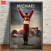 F1ขับรถ Ayrton Senna Colin Lewis Ken ไมเคิล Niki Richard Vintage โปสเตอร์ภาพเขียนสีน้ำมัน2666ตกแต่งบ้าน