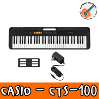 คีย์บอร์ด CASIO CT-S100  61 คีย์ ฟรี อแดปเตอร์ ขาวางโน๊ต ประกันศูนย์ 1 ปี