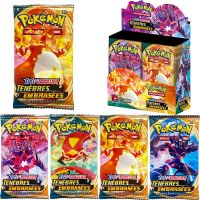 โปเกมอนจำนวน60/324/360ชิ้นภาษาอังกฤษฝรั่งเศสสเปน TCG: Hidden Fates Evolutions Booster Collectible ของเล่นเด็กเทรดดิ้งการ์ดเกม