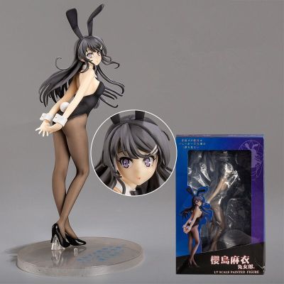 2023ผลิตภัณฑ์ที่น่าเชื่อถือ25ซม. Mai Sakurajima Bunny Girl Senpai ภาพอนิเมะ Rascal ไม่ฝันถึง Bunny Girl Senpai ตุ๊กตาขยับแขนขาได้ของเล่นตุ๊กตาโมเดล