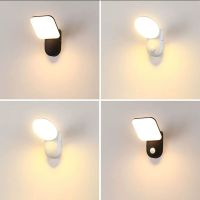 LED Simple And Bright Human Body Induction Wall Lamp Outdoor Waterproof Exterior Wall Lamp Villa Garden Balcony Terrace Lamp