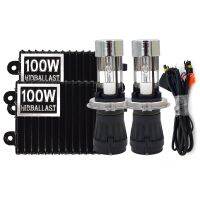 12V 100W HID Headlight Kit H4 Hi/Lo Bixenon HID Bulb Kit 4300K 5000K 6000K 8000K H4 Car Light High Power 100W HID Ballast Kit