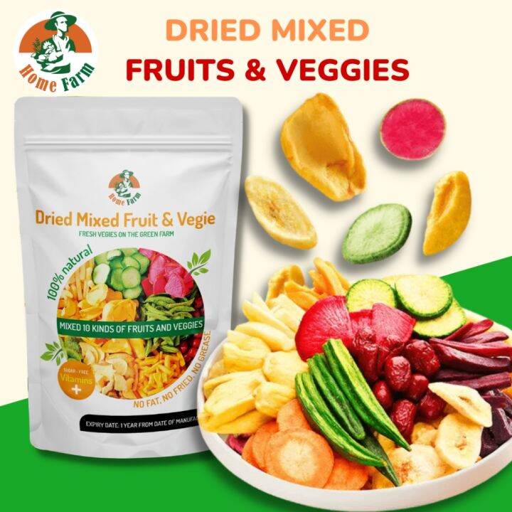 Dried mixed fruits and veggies HOME FARM dried vegetables snack mixed