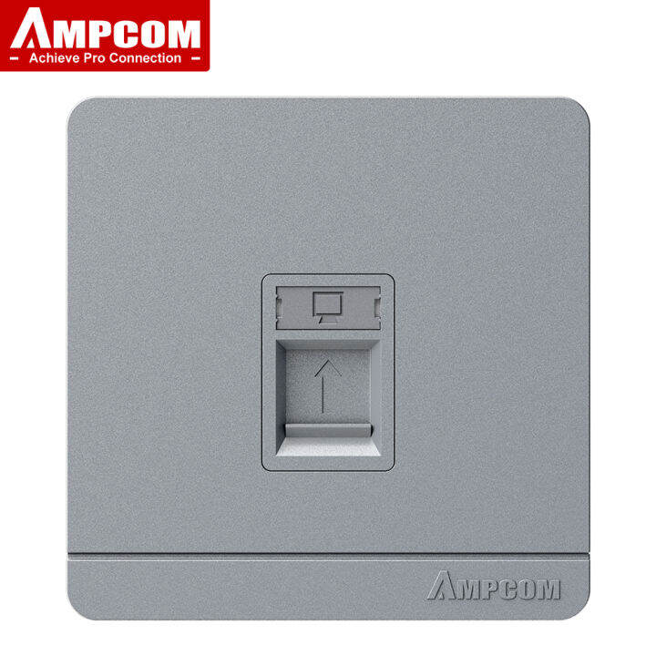 Wall Faceplate Socket Grey Wallplate 1Port 2Port 4Port