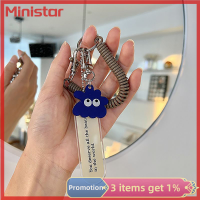 Ministar พวงกุญแจอะคริลิคมอนสเตอร์น้อยน่ารักกันการสูญเสียฤดูใบไม้ผลิเชือกห้อยกระเป๋าแฟชั่นอุปกรณ์ตกแต่งกระเป๋าเป้สะพายหลังเสน่ห์แขวน