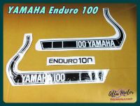 YAMAHA ENDURO100 BODY STICKER SET "BLACK" #สติ๊กเกอร์ตัวรถ ยามาฮ่าเอ็นโดโร่100 สีดำ เคลือบเงา งานพิมพ์คมชัด