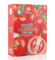 มาส์กหน้า มาร์คหน้า มาส์กผลไม้ มาร์คผลไม้ Tomato East-Skin 3D Facial Mask สูตร มะเขือเทศ (1กล่อง/10แผ่น) ของแท้
