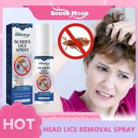 Head Scabies Lice Removal Spray Anti-Itch Anti-Pruritus Antibacterial Remove Mites Fleas Tick Louse Eggs Pubic Lice Hair Care