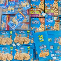 RICE KRISPIES แพคใหญ่คุ้มกว่า 40 ชิ้น ข้าวพองกรอบผสมมาร์ชเมลโล่ แสนอร่อย  RICE KRISPIES TREATS CEREAL BARS ORIGINAL