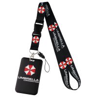 【CW】❦  Umbrella Lanyard Credit Card ID Holder Student Men Bank Bus Business Badge Rope Keychain Jewelry Fans