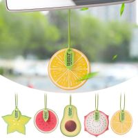 【CC】✒  Car Rear View Mirror Fragrance Pendant Fragrant Tablets Air Freshener Lasting Perfume for