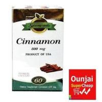 SpringMate Cinnamon 500 Mg สารสกัดจากอบเชย ขนาด 60 เม็ด