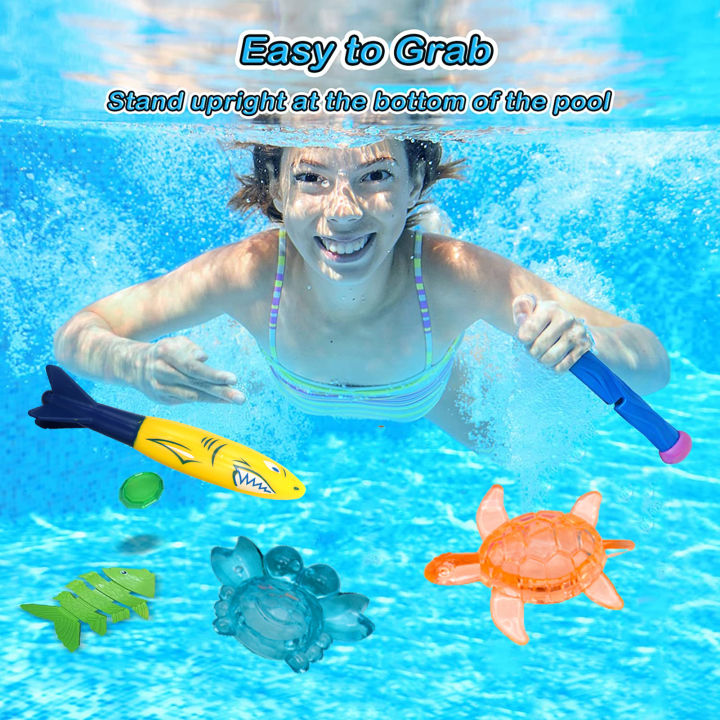ของเล่นสระกระโดดน้ำของเล่นสระว่ายน้ำเกมว่ายน้ำสนุกชุดจมดำใต้น้ำของขวัญสำหรับเกมของเล่นน้ำสนุกๆ