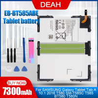 EB-BT585ABE สำหรับ SAMSUNG Galaxy แท็บเล็ต Tab A 10.1 2016 T580 SM-T585C T585 BT580 7300MAh เปลี่ยนแบตเตอรี่แท็บเล็ตเครื่องมือ