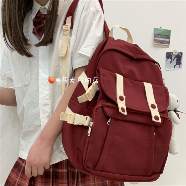 กระเป๋าเป้สะพายหลัง-กระเป๋านักเรียน-กระเป๋าคอมพิวเตอร์-จุของได้เยอะ-สไตล์ญี่ปุ่น-สําหรับผู้หญิง-นักเรียนมัธยมต้น-new-on-september-7th