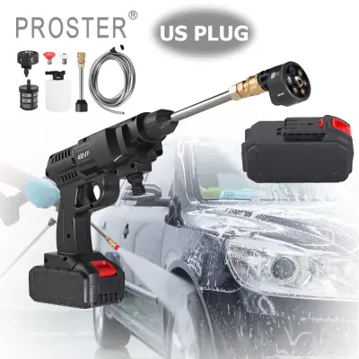 Proster เครื่องล้างความดันไร้สาย,เครื่องฉีดน้ำแรงดันสูงแบบพกพา20V 4.0Ah Max 450 PSI