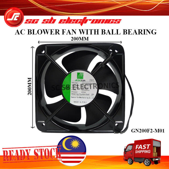 AC AXIAL FAN BLOWER COOLING BLOWER 240V WITH BALL BEARING SYSTEM 200* ...