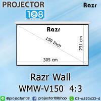 RAZR Wall Projection Screen WMW-V150 (150 Inch Diag 4:3)