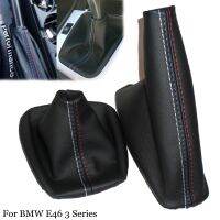 Set Knob Handbrake Gaiter Car Accessories For BMW 3 Series E36 E46 M3 Gear Shift Interior PU Leather Gaiter Equippments Parts