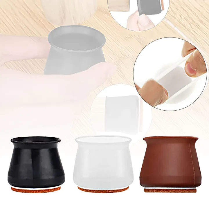 Ruby Slider Chair Leg Protector Fits All Shape Silicone Felt Upgraded