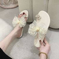 Sandals Outer Wear 2023 New Internet Bow Toe Flat