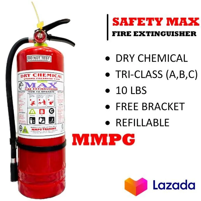 Safety Max Dry Chemical Abc Fire Extinguisher 10 Lbs Lazada Ph 6226