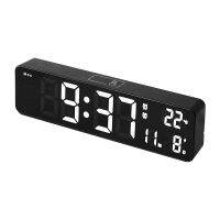 LED Alarm Clock Mirror Electronic Clock