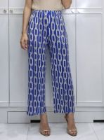 2MUAY PLEAT กางเกงผู้หญิง กางเกงพลีทคุณภาพ รุ่น GJO3916 4 สี FREE SIZE CHAIN PRINTED PLEAT PANT