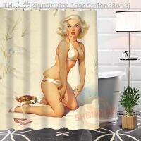 【CW】❀☄☈  Eco-friendly Custom girl Fabric Shower Curtain bathroom for yourself H0220-60